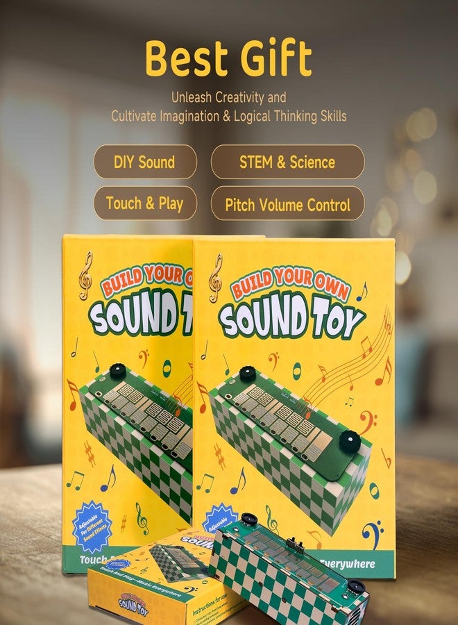 SCAEMO Build Your Own Musical Instrument | Play Melodies Sound Effects | STEM Activities Project Toys for Ages 8-13 | Music Gifts for Teen Boys & Girls & Friends | Fun Toys for Beginner Musicians Youth - Image 4
